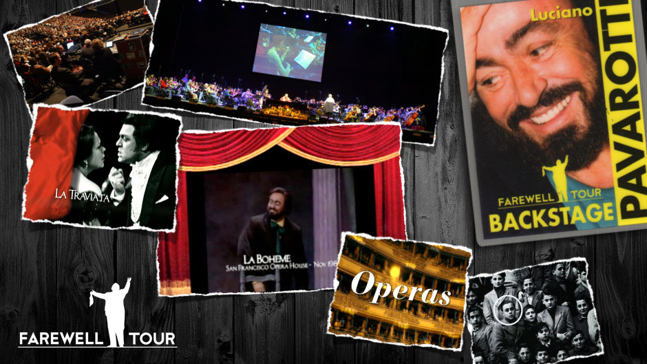 Luciano Pavarotti - The farewell Tour - Video Proiezioni