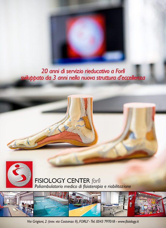 Fisiology Center pagina pubblicitaria