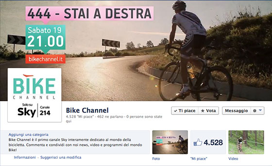444 stai a destra su bike channel