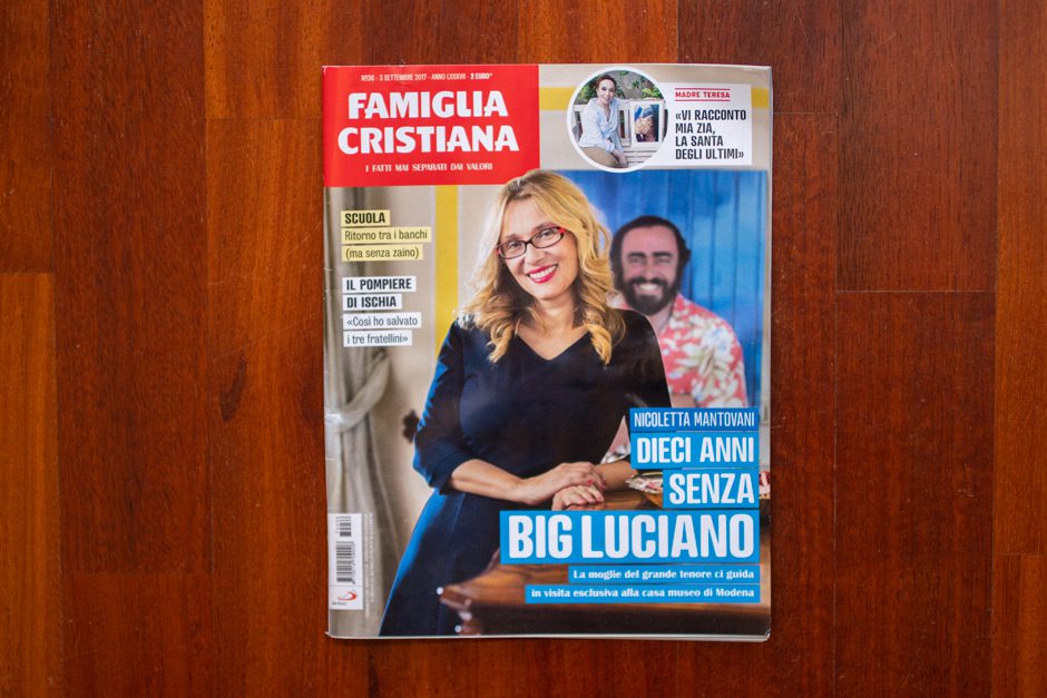 Nicoletta Mantovani alla Casa Museo Luciano Pavarotti - Famiglia Cristiana